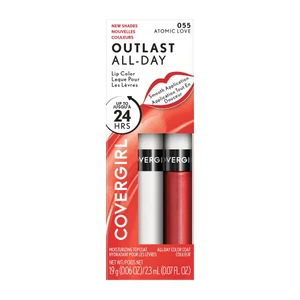 CoverGirl Outlast All-Day Lip Color Topcoat, 55 Atomic Love