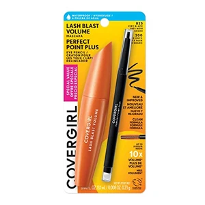 CoverGirl Mascara & Eye Pencil, 825 Very Black & 200 Black Onyx