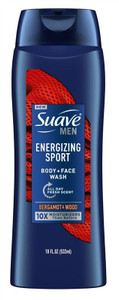 Suave Body + Face Wash Men 18Oz Energizing Bergamot +Wood Suave Body + Face Wash Men 18Oz Energizing Bergamot +Wood