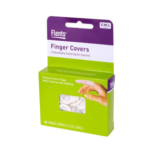 Flents First Aid Finger Cots Protective Finger Covers Flexible Latex Finger Protectors, 1 Count