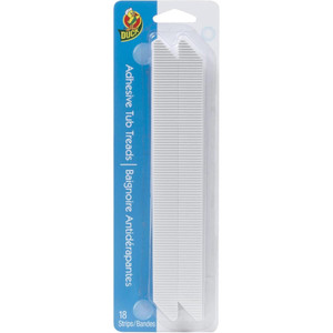 DUCK Adhesive Tub Tread Strips White, 18 count