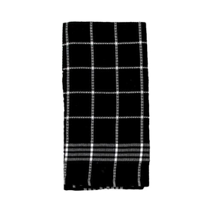J&M Home Fashions Kithen Towel Black 2 ct