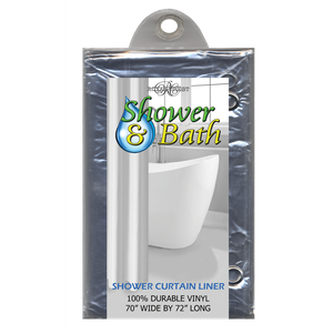 Royal Crest Shower Curtain Liner, DPC Clear