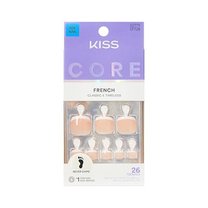 Kiss Core Premium Faux Toenails, Two of a Kind