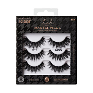 Kiss Lash Couture Masterpiece Faux Mink Lashes Reve, 3count