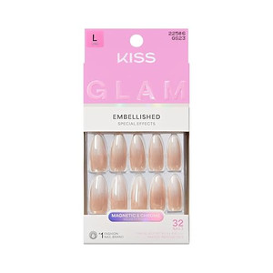 Kiss Glam Premium Faux Nails, Day N Night