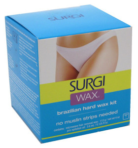 Surgi Wax Brazilian Hard Wax Kit For Private Parts 4Oz Surgi Wax Brazilian Hard Wax Kit For Private Parts 4Oz