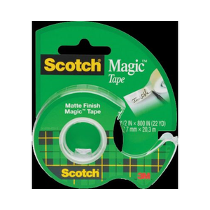 Scotch Magic Tape 1/2 Inch X 800 Inches 1 Each