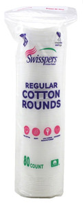 Swisspers Cotton Rounds Regular 80 Count 100% Cotton Swisspers Cotton Rounds Regular 80 Count 100% Cotton