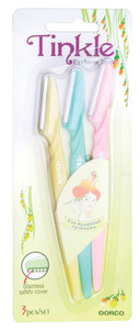Tinkle Eyebrow Razor 3 Count .
