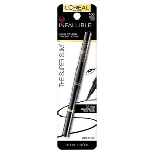 Loreal Paris Eyeliner, 400 Black, 0.034oz