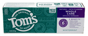 Toms Toothpaste Whole Care Wintermint 4Oz Toms Toothpaste Whole Care Wintermint 4Oz