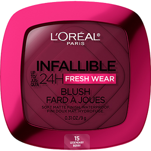 Loreal Paris Soft Matte Blush, 015 Legendary Berry, 0.31oz