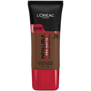 Loreal Paris Foundation, 114 Rich Chocolate, 1oz