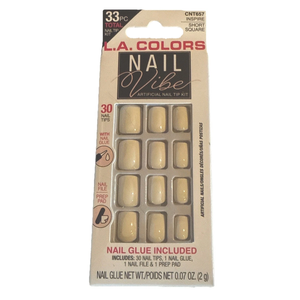 L.A. COLORS Nail Vibe Artificial Nail Tips, Inspire