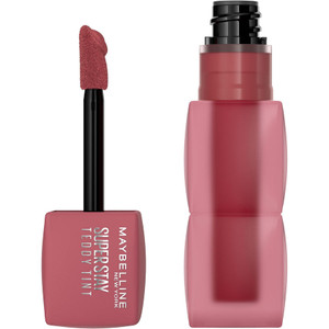 MAYBELLINE New York Super Stay Teddy Tint Liquid Lip Tint, Velvet Choker, 0.17 oz