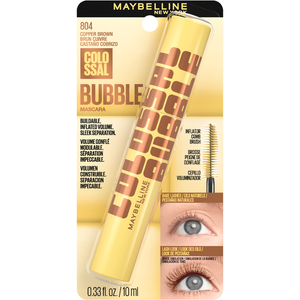 MAYBELLINE New York Colossal Bubble Washable Mascara Copper Brown, 0.33 oz