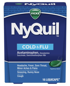 Vicks Nyquil Cold & Flu Liquicaps 16 Count Vicks Nyquil Cold & Flu Liquicaps 16 Count