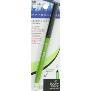 MAYBELLINE New York Define-A-Line Eye Liner Eye Makeup, 801 Ebony Black, 0.01 oz