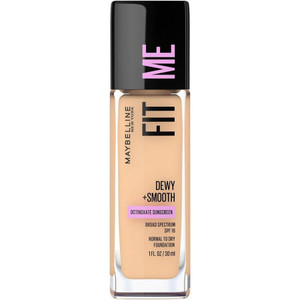 MAYBELLINE New York Fit Me Dewy + Smooth Foundation Makeup, 118 Light Beige, 1 oz