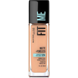 MAYBELLINE New York Fit Me Matte + Poreless Foundation Makeup, 242 Light Honey, 1 oz