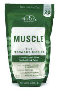 Village Nat. Bath Soak Muscle 2In1 Epsom Salt 36Oz Bag Village Nat. Bath Soak Muscle 2In1 Epsom Salt 36Oz Bag