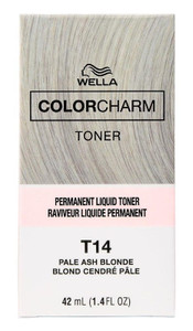 Wella Color Charm Liquid Toner #T14 Pale Ash Blonde Wella Color Charm Liquid Toner #T14 Pale Ash Blonde