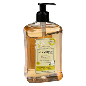 A La Maison, Plumeria Liquid Soap For Hand And Body, 1 Each, 16.9 Fl Oz A La Maison, Plumeria Liquid Soap For Hand And Body, 1 Each, 16.9 Fl Oz