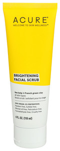 Acure, Brightening Facial Scrub, 1 Each, 4 Oz Acure, Brightening Facial Scrub, 1 Each, 4 Oz