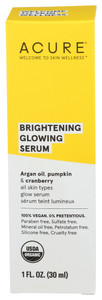 Acure, Brightening Glowing Serum, 1 Each, 1 Oz Acure, Brightening Glowing Serum, 1 Each, 1 Oz