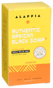 Alaffia, Authentic African Soap Bar Unscented, Case Of 1, 8 Oz Alaffia, Authentic African Soap Bar Unscented, Case Of 1, 8 Oz