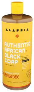 Alaffia, Authentic African Black Soap All In One Tangerine Citrus, 1 Each, 32 Oz Alaffia, Authentic African Black Soap All In One Tangerine Citrus, 1 Each, 32 Oz