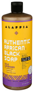 Alaffia, Authentic African Black Soap Wild Lavender, 1 Each, 32 Oz Alaffia, Authentic African Black Soap Wild Lavender, 1 Each, 32 Oz