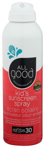 All Good, Sunscreen Spf 30 Kids Spray, 1 Each, 6 Oz All Good, Sunscreen Spf 30 Kids Spray, 1 Each, 6 Oz