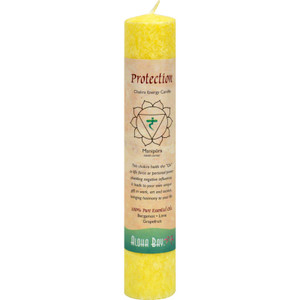 Aloha Bay, Chakra Pillar Candle Protection, 1 Each, 8 In Aloha Bay, Chakra Pillar Candle Protection, 1 Each, 8 In