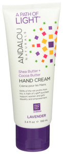 Andalou Naturals, Hand Cream Lavender Shea, 1 Each, 3.4 Oz Andalou Naturals, Hand Cream Lavender Shea, 1 Each, 3.4 Oz