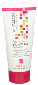 Andalou Naturals, Soothing Shower Gel 1000 Roses, 1 Each, 8.5 Oz Andalou Naturals, Soothing Shower Gel 1000 Roses, 1 Each, 8.5 Oz
