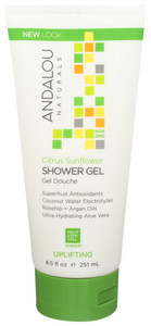 Andalou Naturals, Shower Gel Citrus Snflwer, 1 Each, 8.5 Oz Andalou Naturals, Shower Gel Citrus Snflwer, 1 Each, 8.5 Oz