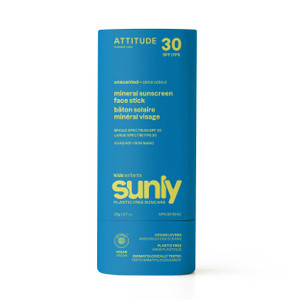 Attitude, Sunly Sunscreen Kids Face Stick Spf 30 Unscented, 1 Each, 0.7 Oz Attitude, Sunly Sunscreen Kids Face Stick Spf 30 Unscented, 1 Each, 0.7 Oz