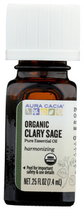 Aura Cacia, Organic Essential Oil Clary Sage, 1 Each, 0.25 Oz Aura Cacia, Organic Essential Oil Clary Sage, 1 Each, 0.25 Oz