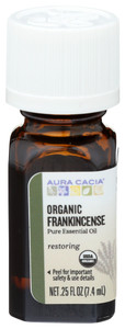 Aura Cacia, Organic Essential Oil Frankincense, 1 Each, 0.25 Oz Aura Cacia, Organic Essential Oil Frankincense, 1 Each, 0.25 Oz
