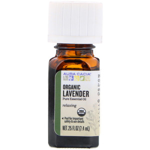 Aura Cacia, Organic Lavender Essential Oil, 1 Each, 0.25 Oz Aura Cacia, Organic Lavender Essential Oil, 1 Each, 0.25 Oz