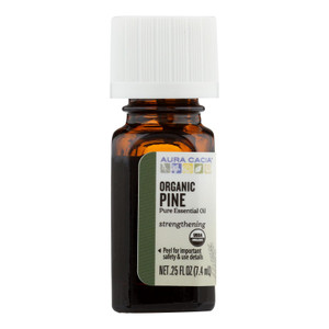 Aura Cacia, Organic Pine Essential Oil, 1 Each, 0.25 Oz Aura Cacia, Organic Pine Essential Oil, 1 Each, 0.25 Oz
