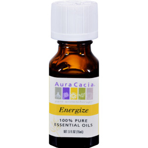 Aura Cacia, Pure Essential Oil Energize, 1 Each, .5 Fl Oz Aura Cacia, Pure Essential Oil Energize, 1 Each, .5 Fl Oz