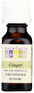 Aura Cacia, Essential Oil Ginger, 1 Each, 0.5 Oz Aura Cacia, Essential Oil Ginger, 1 Each, 0.5 Oz