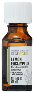 Aura Cacia, Pure Essential Oil Lemon Eucalyptus, 1 Each, 0.5 Oz Aura Cacia, Pure Essential Oil Lemon Eucalyptus, 1 Each, 0.5 Oz