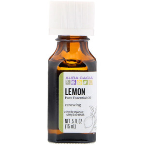 Aura Cacia, Essential Oil Lemon, 1 Each, 0.5 Oz Aura Cacia, Essential Oil Lemon, 1 Each, 0.5 Oz