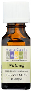 Aura Cacia, Pure Essential Oil Nutmeg, 1 Each, .5 Fl Oz Aura Cacia, Pure Essential Oil Nutmeg, 1 Each, .5 Fl Oz
