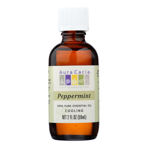 Aura Cacia, Peppermint Pure Essential Oil, 1 Each, 2 Oz Aura Cacia, Peppermint Pure Essential Oil, 1 Each, 2 Oz