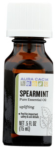 Aura Cacia, Essential Oil Spearmint, 1 Each, 0.5 Oz Aura Cacia, Essential Oil Spearmint, 1 Each, 0.5 Oz